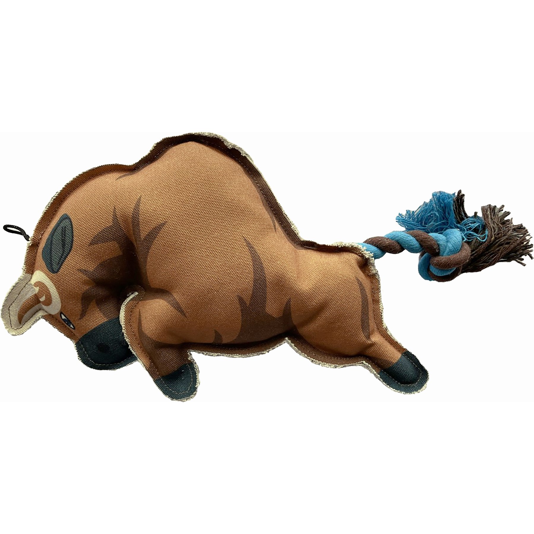 Scoochie Pet Charging Bull Squeaky Dog Chew Toy, 12-in