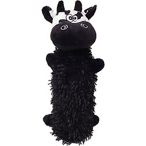 Scoochie Pet Christopher Cow Water Bottle Dog Chew Toy, 11-in