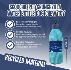 Scoochie Pet Crunchzilla Eco Friendly Water Bottle Dog Chew Toy, 8-in slide 2 of 5