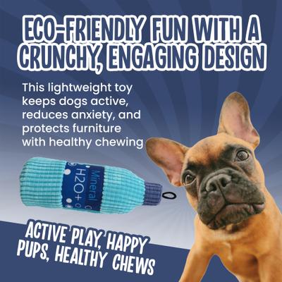 Show full view: Scoochie Pet Crunchzilla Eco Friendly Water Bottle Dog Chew Toy, 8-in slide 3 of 6