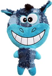 Scoochie Pet Happy Day Face Squeaky Dog Chew Toy, 10.5-in
