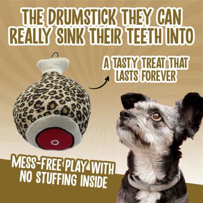 Show full view: Scoochie Pet Pebbles Drumstick Squeaky Dog Chew Toy, 7-in slide 4 of 6