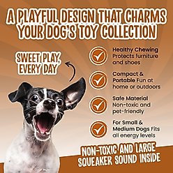 Scoochie Pet Premium Stuffed Latex Totally Soft Cookie Dog Chew Toy, 7-in slide 2 of 5