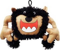 Scoochie Pet Scary Big Mouth Monster Squeaky Dog Chew Toy, 9-in