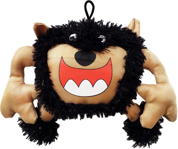 SCOOCHIE PET Scary Big Mouth Monster Squeaky Dog Chew Toy, 9-in