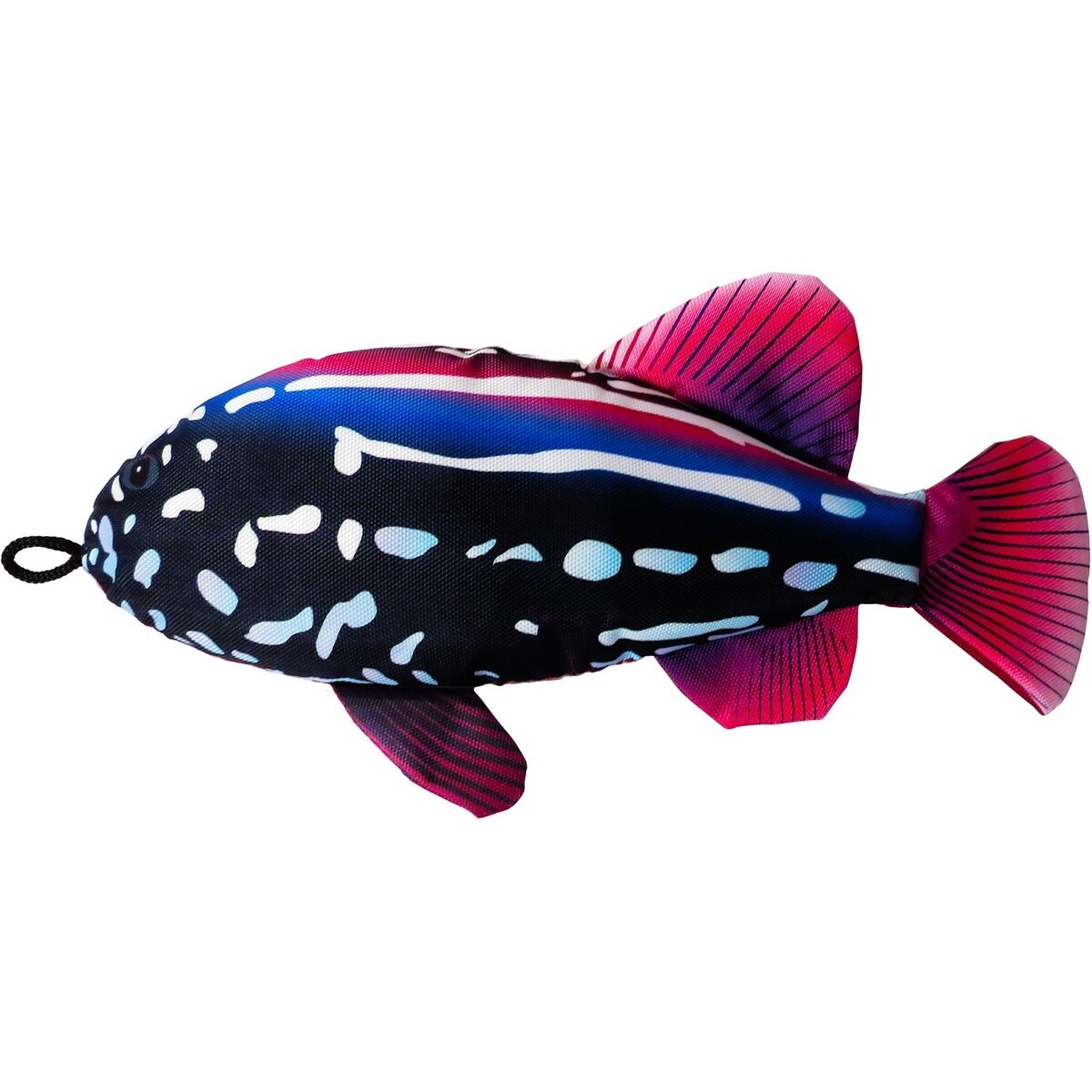 Scoochie Pet Scoochzilla Grouper Squeaky Dog Chew Toy, 18-in