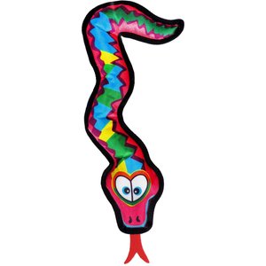 Scoochie Pet Staci Snake Squeaky Plush Dog Chew Toy, 16-in