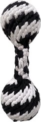 Scoochie Pet Super Scooch Braided Rope Dumbbell Squeaky Dog Tug Toy, Large