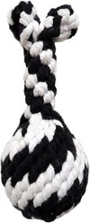 Scoochie Pet Super Scooch Rope Drumstick Squeaky Dog Tug Toy, Small