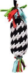 Scoochie Pet Super Scooch Rope Gummer Squeaky Dog Tug Toy, 11-in