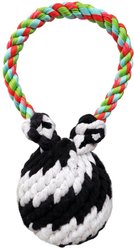 Scoochie Pet Super Scooch Squeaker Bear Rope Dog Tug Toy, Large