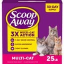 Scoop Away Multi-Cat Meadow Fresh Scented Clumping Clay Cat Litter, 25-lb box