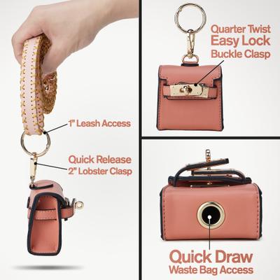 Show full view: Scotch & Co Mini Barkin Poop Bag Dispenser, Blush slide 4 of 11