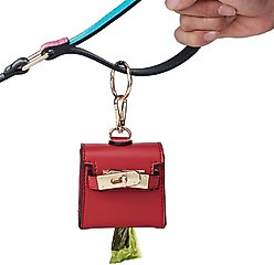 Scotch & Co Mini Barkin Poop Bag Dispenser, Cherry Red