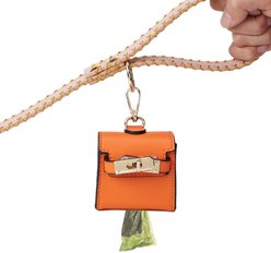 Scotch & Co Mini Barkin Poop Bag Dispenser, Orange