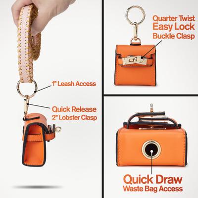 Show full view: Scotch & Co Mini Barkin Poop Bag Dispenser, Orange slide 5 of 12