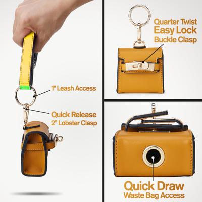 Show full view: Scotch & Co Mini Barkin Poop Bag Dispenser, Tan slide 5 of 12