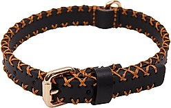 Scotch & Co The Lola Handcrafted Standard Dog Collar, Small: 9 to 12-in neck, 0.8-in wide