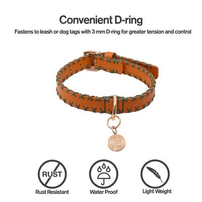 Show full view: Scotch & Co The Molly Handcrafted Standard Dog Collar, X-Small: 6.5 to 10-in neck, 0.8-in wide slide 4 of 9