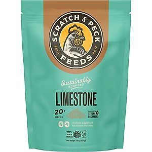 Scratch and Peck Feeds Chicken & Duck Essential Calcium Supplement Limestone, 8-lb pouch