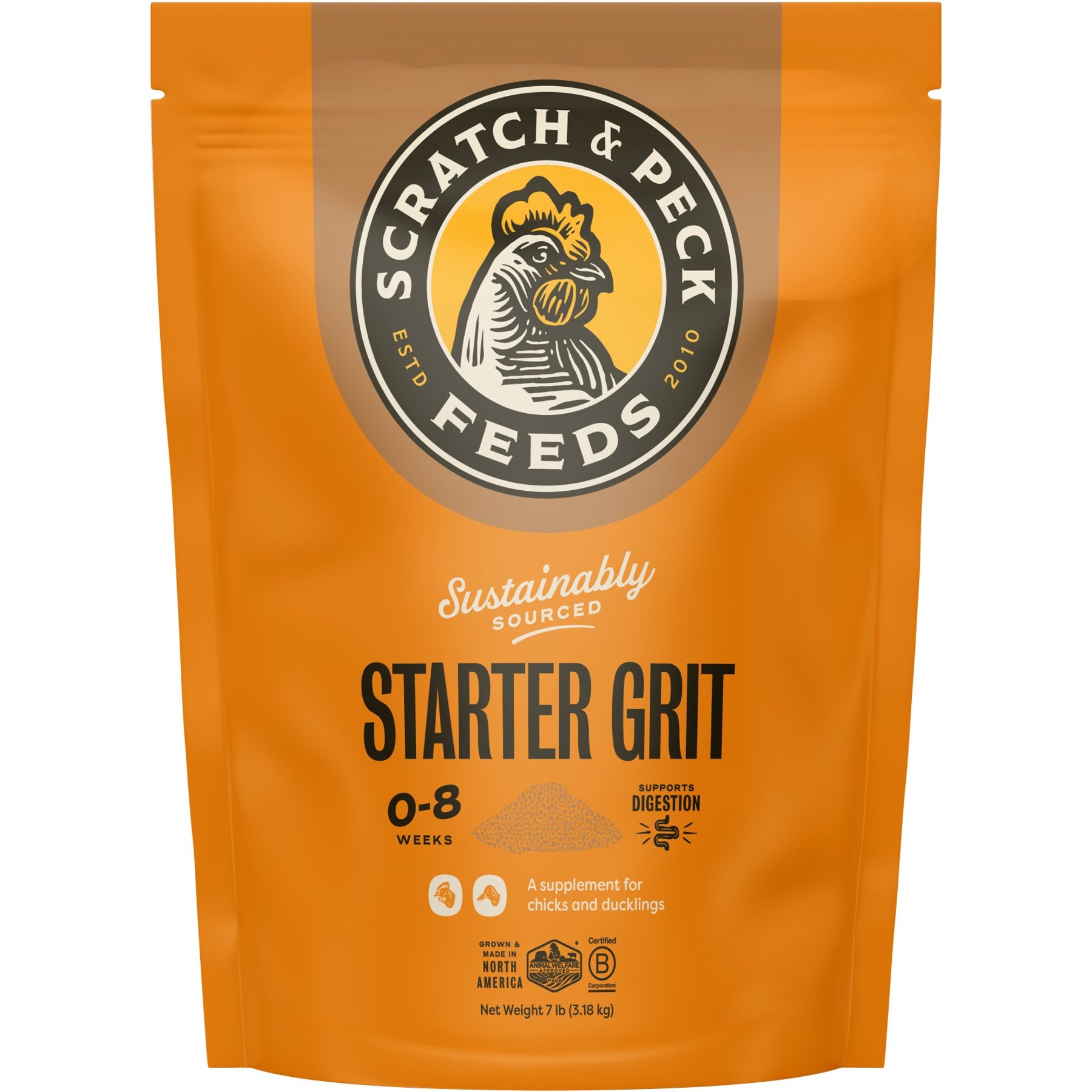 Scratch and Peck Feeds Chicken & Duck Essential Supplement Starter Grit, 7-lb pouch