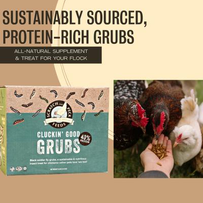 Show full view: Scratch and Peck Feeds Chicken & Duck Supplemental Treat Dried Black Soldier Fly Larvae Grubs, 8-lb box slide 3 of 11