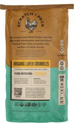 Scratch and Peck Feeds Organic Chicken & Duck Feed 16% Layer Crumbles, 25-lb bag slide 2 of 9