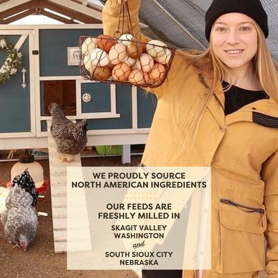 Show full view: Scratch and Peck Feeds Organic Chicken & Duck Feed 16% Layer Crumbles, 25-lb bag slide 5 of 9