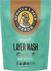Scratch and Peck Feeds Organic Chicken & Duck Feed 16% Layer Mash, 10-lb bag