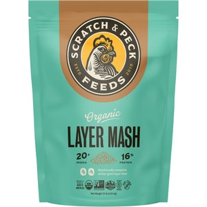 Scratch and Peck Feeds Organic Chicken & Duck Feed 16% Layer Mash, 10-lb bag