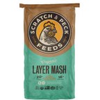 Scratch and Peck Feeds Organic Chicken & Duck Feed 16% Layer Mash, 25-lb bag