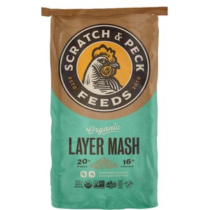 Scratch and Peck Feeds Organic Chicken & Duck Feed 16% Layer Mash, 25-lb bag