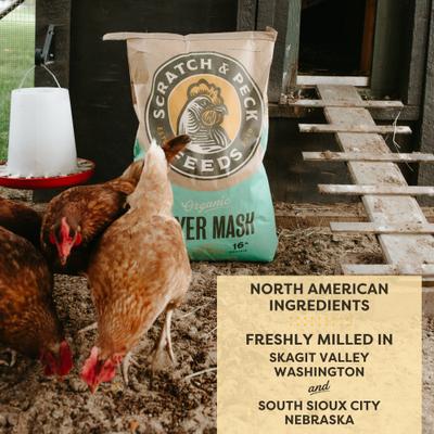 Show full view: Scratch and Peck Feeds Organic Chicken & Duck Feed 16% Layer Mash, 25-lb bag slide 6 of 10