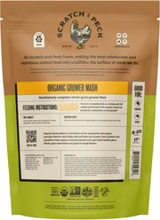 Scratch and Peck Feeds Organic Chicken & Duck Feed 17% Grower Mash, 10-lb bag slide 2 of 9