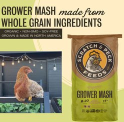 Scratch and Peck Feeds Organic Chicken & Duck Feed 17% Grower Mash, 40-lb bag slide 2 of 9