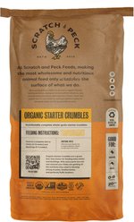 Scratch and Peck Feeds Organic Chicken & Duck Feed 20.5% Starter Crumbles, 25-lb bag slide 2 of 9
