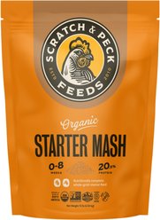 Scratch and Peck Feeds Organic Chicken & Duck Feed 20.5% Starter Mash, 10-lb bag