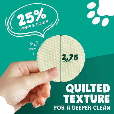 Show full view: Scrubby Aloe Vera & Eucalyptus Hypoallergenic Dog Ear Wipes, 125 count slide 3 of 10