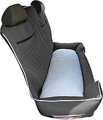 Seat Armour PetBed2Go Pet Bed Cushion & Car Seat Cover, Grey, Large