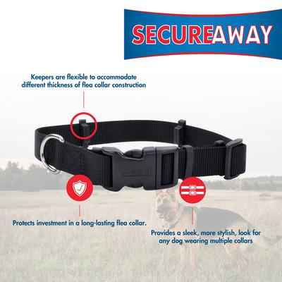 Show full view: SecureAway Dog Flea Collar Protector, 10-14-in, Black slide 2 of 10