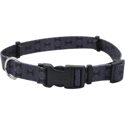 SecureAway SecureAway Dog Flea Collar Protector, Black Bones, X-Small: 8 to 12-in neck, 5/8-in wide