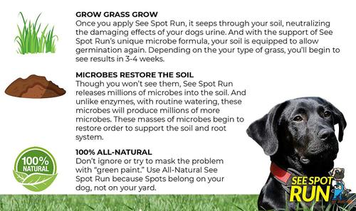 Show full view: See Spot Run Dog Urine Grass Saver, 32-fl oz bottle slide 3 of 6