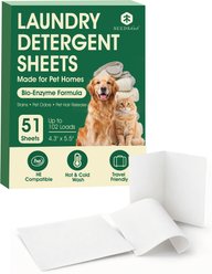 Seedshub Hair Repelling & Deodorizing Stain Remover Dog Laundry Detergent, Green, 102-loads box