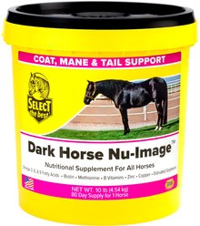 Select the Best DARK HORSE Nu-Image Horse Skin & Coat Supplement, 10-lb bucket