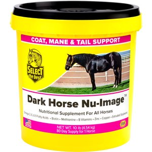 Select the Best DARK HORSE Nu-Image Horse Skin & Coat Supplement, 10-lb bucket
