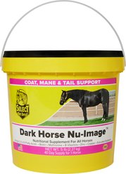 Select the Best DARK HORSE Nu-Image Horse Skin & Coat Supplement, 5-lb bucket