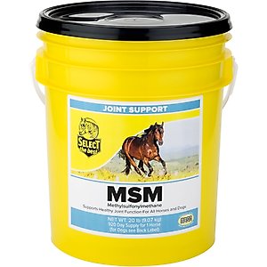 Select the Best MSM Powder Horse Joint Supplement, 20-lb bucket