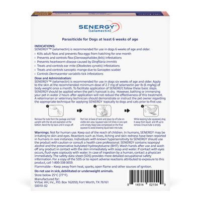 Show full view: Senergy Topical Solution for Dogs, 10.1-20 lbs, (Brown Box), 3 Doses (3-mos. supply) slide 2 of 6