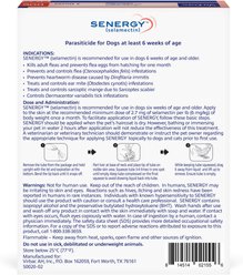 Senergy Topical Solution for Dogs, 20.1-40 lbs, (Red Box), 3 Doses (3-mos. supply) slide 2 of 3