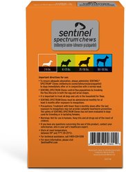Sentinel Spectrum Chew for Dogs, 2-8 lbs, (Orange Box), 6 Chews (6-mos. supply) slide 2 of 4